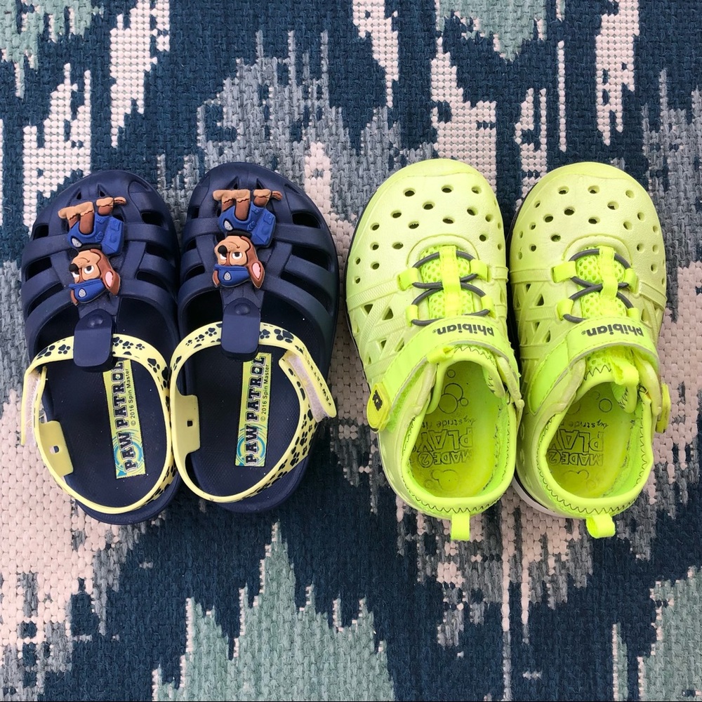 Toddler Boy Size 7 Shoe Bundle - 2 pairs Paw Patrol/Stride Rite EUC! 💙